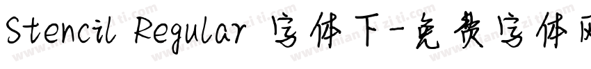 Stencil Regular 字体下字体转换